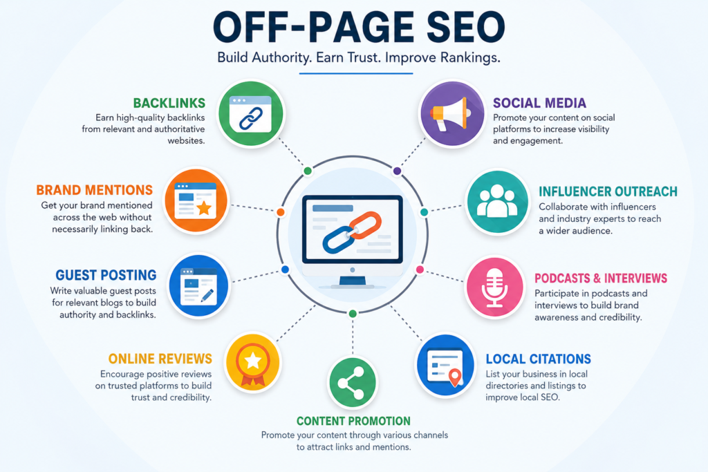Off-Page SEO: The Complete Guide to Building Website Authority and Improving Search Rankings
